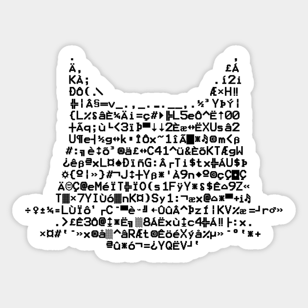 Code Cat Sticker by Loading Artist